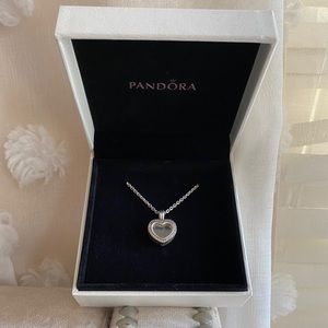 Authentic PANDORA Floating Heart Locket